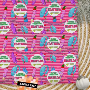 Personalised Adults Only Christmas Wrapping Paper - Christmas Vibes