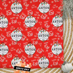 Personalised Adults Only Christmas Wrapping Paper - F@cking Ho