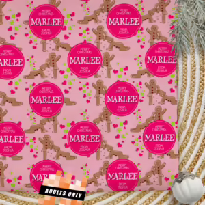 Personalised Adults Only Christmas Wrapping Paper - Tastes Like Gingerbread