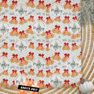 Personalised Adults Only Christmas Wrapping Paper - Tinsel T!ts