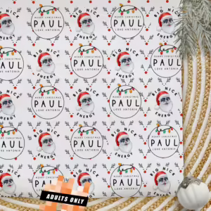 Personalised Adults Only Christmas Wrapping Paper - Big Nick Energy