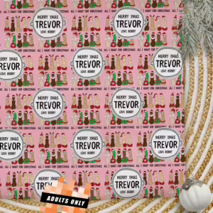 Personalised Adults Only Christmas Wrapping Paper - All I Want
