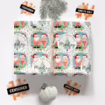Personalised Adults Only Christmas Wrapping Paper - Mr & Mrs Claus
