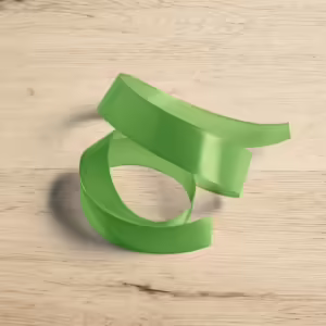 Satin Ribbon - Lime Green