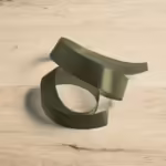 Satin Ribbon - Olive Green