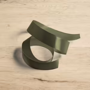 Satin Ribbon - Olive Green