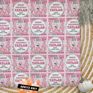 Personalised Adults Only Christmas Wrapping Paper - Ho Ho Ho's