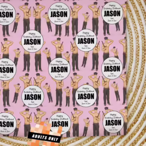 Custom Personalised Adults Only Wrapping Paper - Hey There