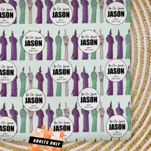 Custom Personalised Adults Only Wrapping Paper - Go On, Get