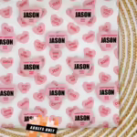 Custom Personalised Adults Only Wrapping Paper - Naughty Candy Hearts