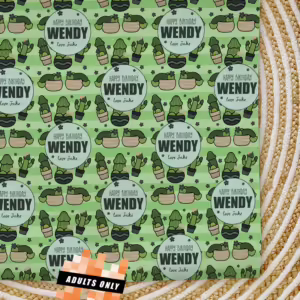 Custom Personalised Adults Only Wrapping Paper - Cocktus