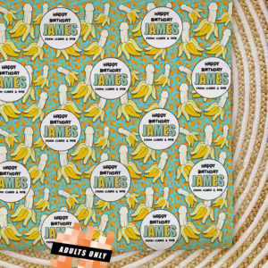 Custom Personalised Adults Only Wrapping Paper - That's Bananas
