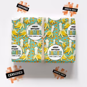 Custom Personalised Adults Only Wrapping Paper - That's Bananas
