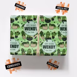 Custom Personalised Adults Only Wrapping Paper - Cocktus