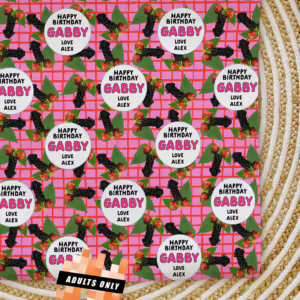 Custom Personalised Adults Only Wrapping Paper - Maleberry