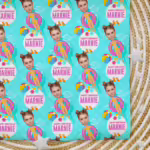 Adults Birthday Wrapping Photo Paper - Pool Time Pink
