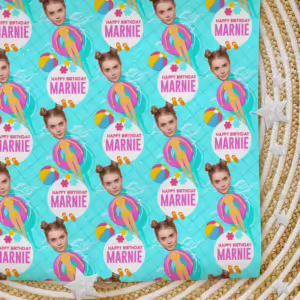 Adults Birthday Wrapping Photo Paper - Pool Time Pink