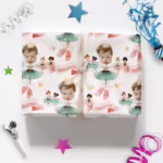 Kids Birthday Wrapping Photo Paper - Ballerinas