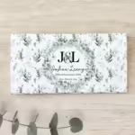 Custom Wedding Money Envelope Cards - Leafy