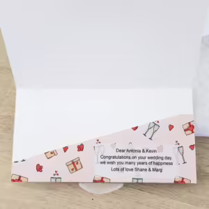 Custom Wedding Money Envelope Cards - Cheers