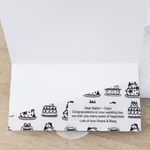 Custom Wedding Money Envelope Cards - Let's Eat Cake