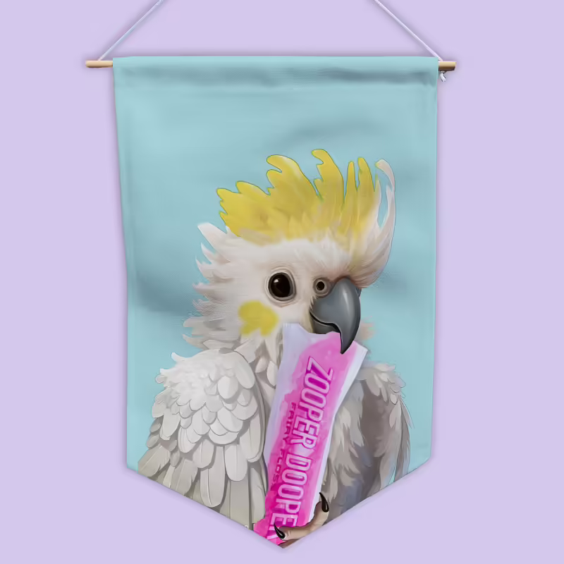 Canvas Wall Art Hanging - Cockatoo