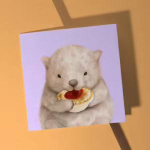 Greeting Card - Wombat