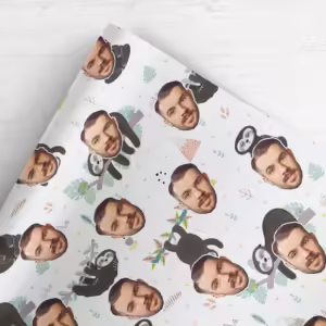 Photo Face Wrapping Paper - Sloth