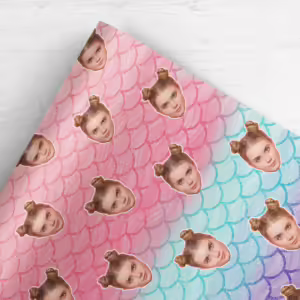 Photo Face Wrapping Paper - Mermaid