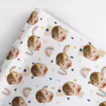 Photo Face Wrapping Paper - Rainbows