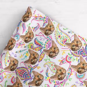 Photo Face Wrapping Paper - Royal