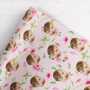 Photo Face Wrapping Paper - Just Rosie