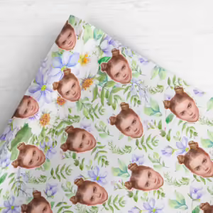 Photo Face Wrapping Paper - Lilac