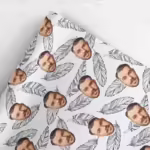 Photo Face Wrapping Paper - Feathers