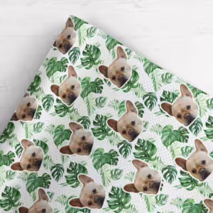 Photo Face Wrapping Paper - Leafy