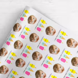 Photo Face Wrapping Paper - I Am So Cool