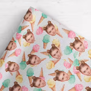 Photo Face Wrapping Paper - Icecreams