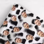 Photo Face Wrapping Paper - Brush Strokes