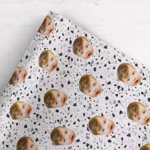 Photo Face Wrapping Paper - Terrazzo