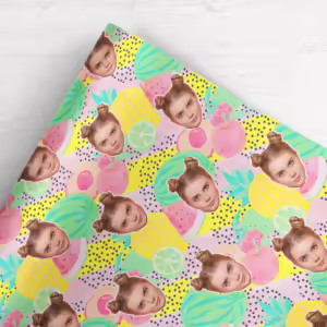 Photo Face Wrapping Paper - Tutti Fruitti