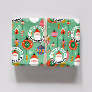 Christmas Wrapping Paper - Santa Claus