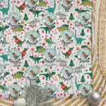 Christmas Wrapping Paper - Christmas Dinosaurs