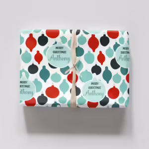 Christmas Wrapping Paper - All The Baubles