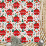 Personalised Christmas Wrapping Paper - Christmas Medley