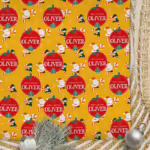 Personalised Christmas Wrapping Paper - Candy Cane Express