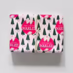 Personalised Christmas Wrapping Paper - Pretty Christmas Trees