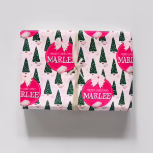 Personalised Christmas Wrapping Paper - Pretty Christmas Trees