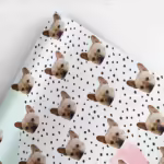 Photo Face Wrapping Paper - Disco Dots
