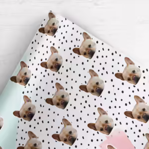 Photo Face Wrapping Paper - Disco Dots