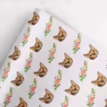 Photo Face Wrapping Paper - The Bouquet